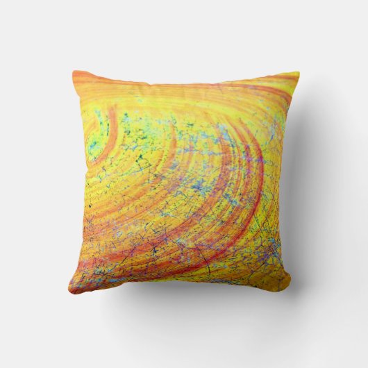 cojín amarillo líneas curvas クッション (裏面)