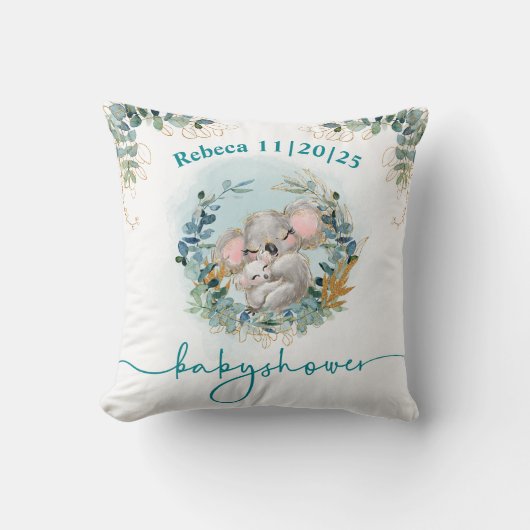 Cojín Baby Shower Koala クッション (正面)