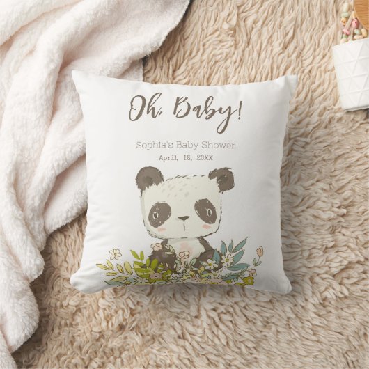 Cojín Baby Shower Panda クッション (ブランケット)