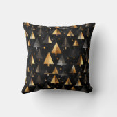 Cojín Black and Gold Trees Decorative Modern クッション (裏面)