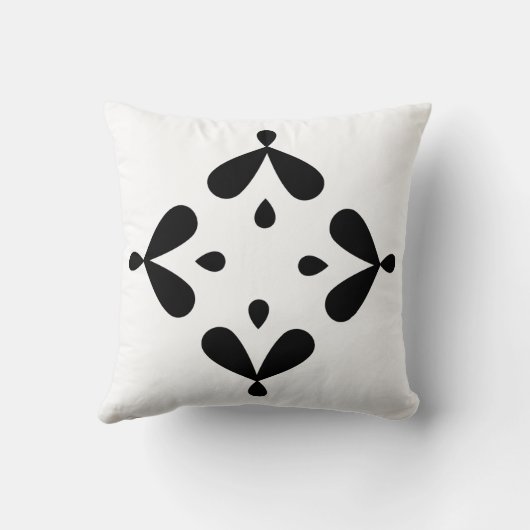 Cojín blanco y negro クッション (裏面)