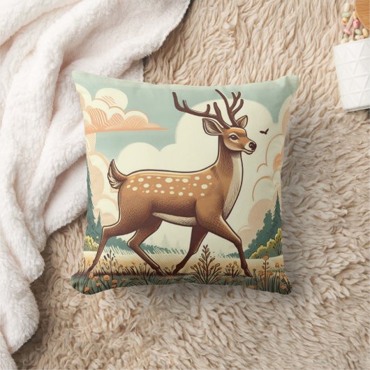COJIN CON CIERVO クッション (ブランケット)