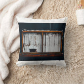 Cojín con decoración de ventana abandonada クッション (ブランケット)