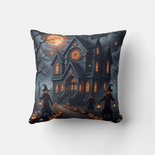 Cojin con diseño de Halloween castillo embrujado クッション (裏面)