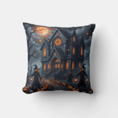 Cojin con diseño de Halloween castillo embrujado クッション (正面)