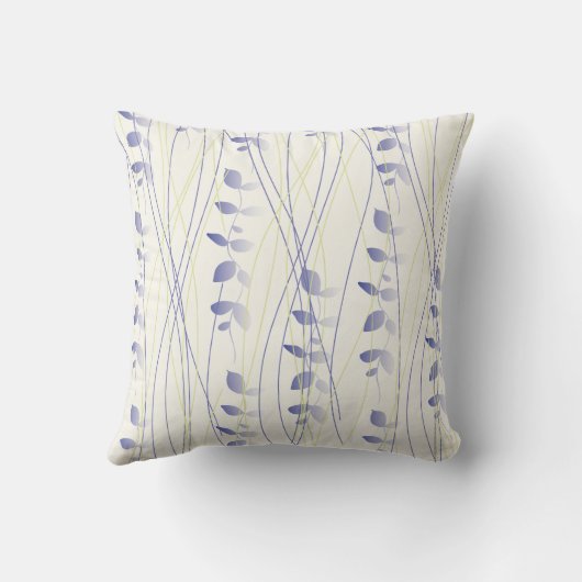 Cojín con diseño de hojas difuminadas. クッション (裏面)