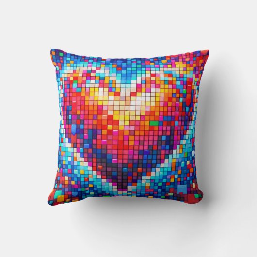 Cojin corazón pixel  クッション (裏面)
