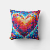 Cojin corazón pixel  クッション (正面)