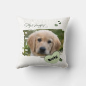 Cojín Customizable Pet Photo "My Faithful Friend" クッション (裏面)