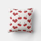 Cojín de cereza, estampado de cerezas en patrón クッション (裏面)