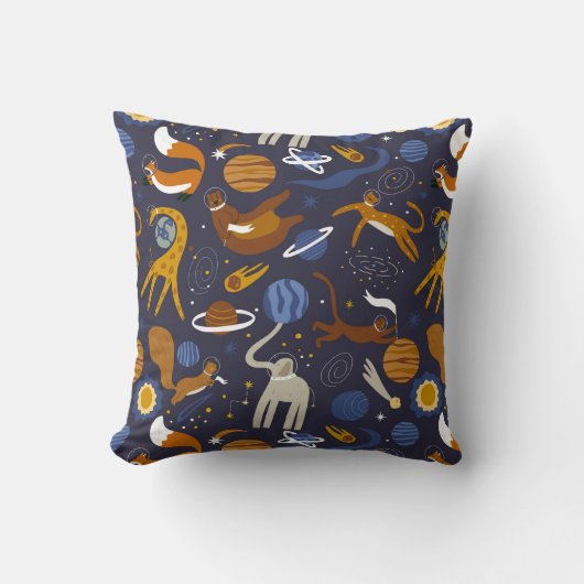 Cojín de la colección Animals Outer Space クッション (正面)
