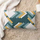 Cojín de moda en tonos verdes y mostaza ランバークッション (ブランケット)