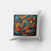 Cojín Decorativo con Arte Simbólico Biodiversidad クッション (裏面)