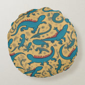 Cojín Decorativo con Diseño de Lagartijas ラウンドクッション (裏面)