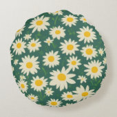 Cojín Decorativo con Diseño de Margaritas ラウンドクッション (裏面)