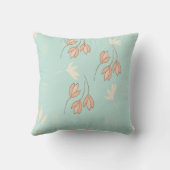 Cojín decorativo con diseño floral. クッション (裏面)