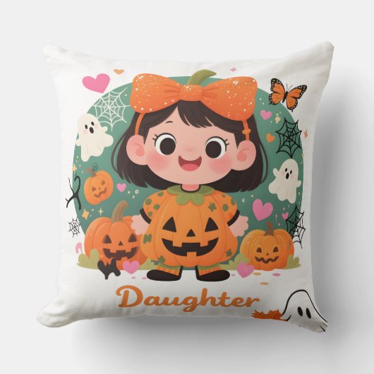 Cojín Decorativo de Halloween para Niña クッション (正面)