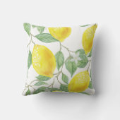 cojín decorativo limones a la acuarela クッション (裏面)