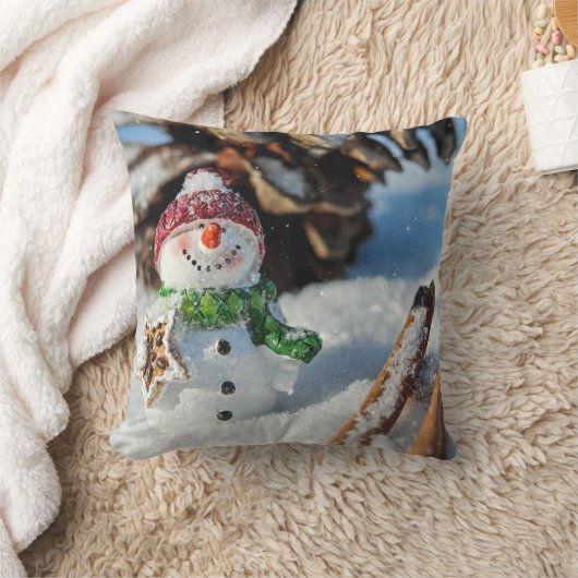 Cojín decorativo muñeco de nieve クッション (ブランケット)