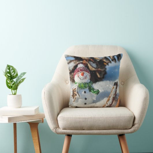 Cojín decorativo muñeco de nieve クッション (椅子)