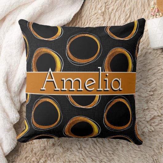 Cojín Decorativo Solar Eclipse Mid-Century Modern  クッション (ブランケット)