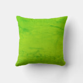 Cojín Decorativo Verde Lima con Textura - Acuarela クッション (裏面)
