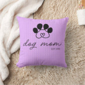 Cojín dog mom customizable lilac クッション (ブランケット)