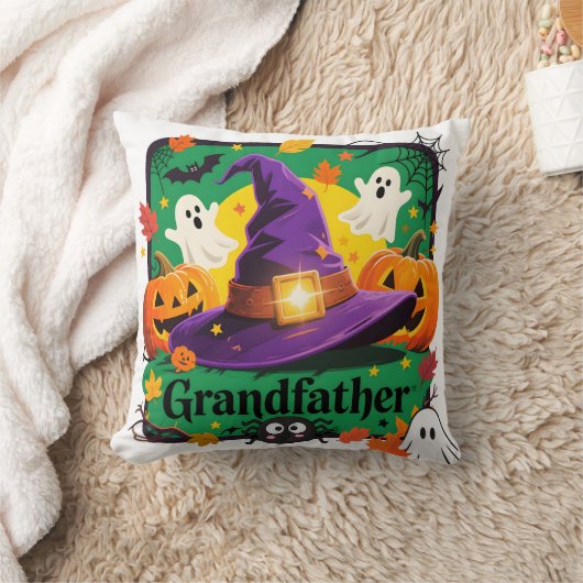 Cojín Estilo Halloween para Abuelo クッション (ブランケット)