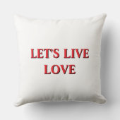 Cojín Estilo Moderno Vivamos El Amor Hogar" クッション (裏面)