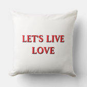Cojín Estilo Moderno Vivamos El Amor Hogar" クッション (正面)