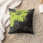 Cojín Follaje Verde Lime and Gray クッション (ブランケット)