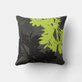 Cojín Follaje Verde Lime and Gray クッション (裏面)