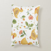 Cojín infantil con patitos y flores アクセントクッション (裏面(縦))