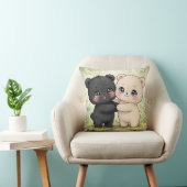 Cojín kawaii decorativo de dos ositos クッション (椅子)