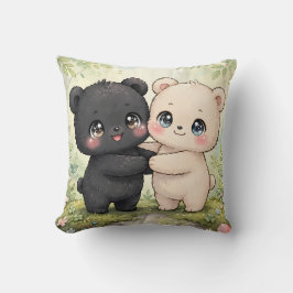 Cojín kawaii decorativo de dos ositos クッション