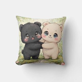 Cojín kawaii decorativo de dos ositos クッション