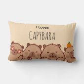 Cojín lumbar de Capibaras tiernos ランバークッション (裏面)