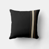 cojin negro con lineas marron y beige クッション (裏面)