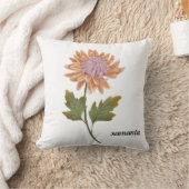 cojin personalizada con bonita flor romantica クッション (ブランケット)