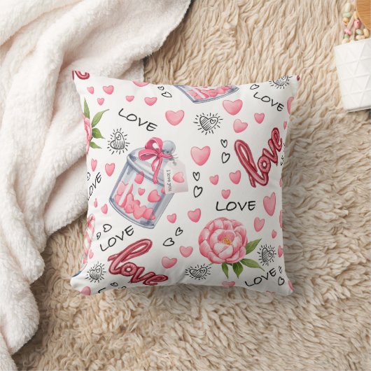 Cojín PINK LOVE クッション (ブランケット)