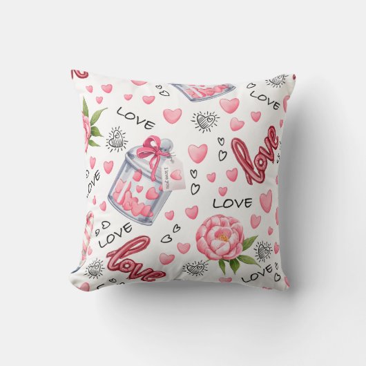 Cojín PINK LOVE クッション (正面)