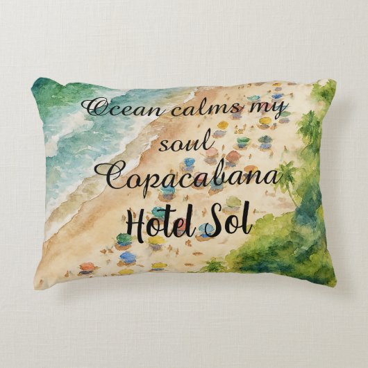 Cojín Playero Personalizable Copacabana Hotel Sol アクセントクッション (正面)