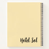 Cojín Playero Personalizable Copacabana Hotel Sol ノートブック (裏面)