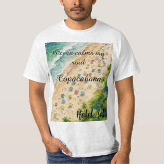 Cojín Playero Personalizable Copacabana Hotel Sol Tシャツ