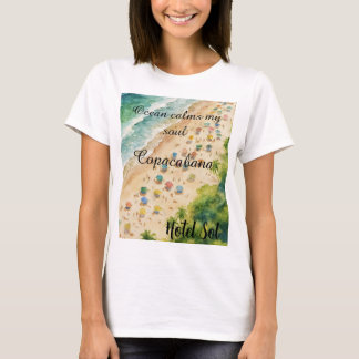 Cojín Playero Personalizable Copacabana Hotel Sol Tシャツ