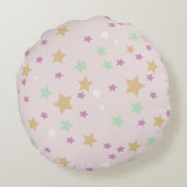 Cojín redondo con diseño de estrellas. ラウンドクッション (裏面)