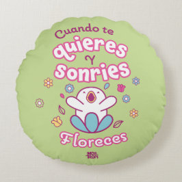 Cojín redondo│Cuando te quieres y sonries ラウンドクッション