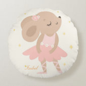 Cojín Redondo Mouse ballerina pillow, mouse baller ラウンドクッション (正面)