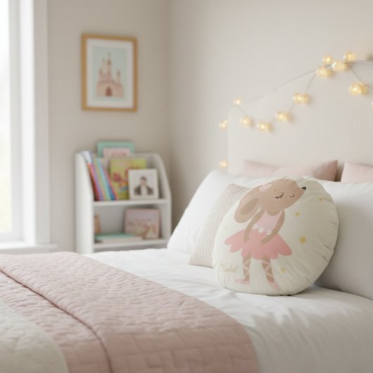 Cojín Redondo Mouse ballerina pillow, mouse baller ラウンドクッション