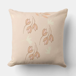 Cojin romantico con flores クッション